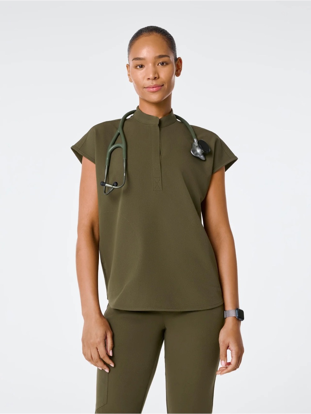 Figs Spruce Rafaela Oversized Scrub Top